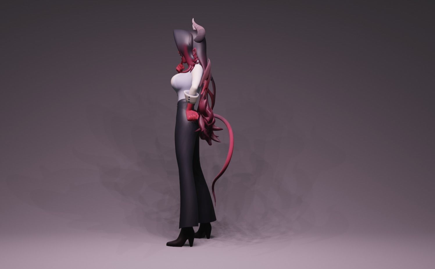 Anime Character - Unique Demon Girl 3D model | CGTrader