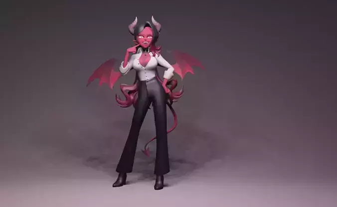 Anime Character - Unique Demon Girl