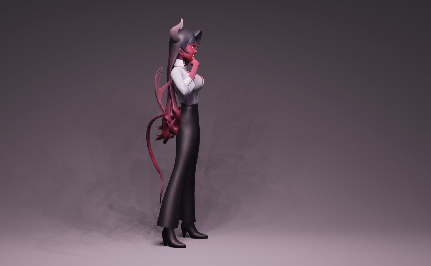 Demon Unique Anime Character - Unique Demon Girl 3D model | CGTrader