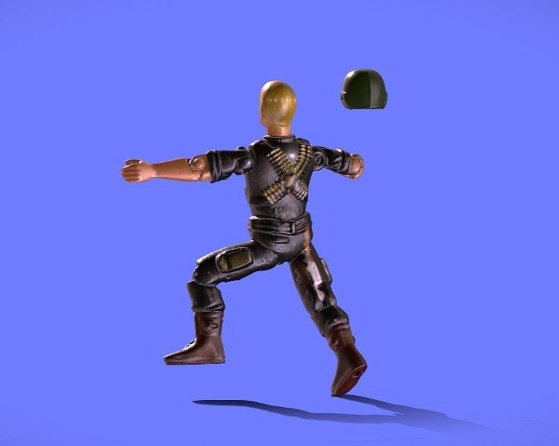 1982 GI JOE ROCK N ROLL - 3D SCAN - 3D print model_2