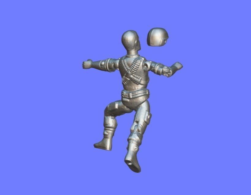 1982 GI JOE ROCK N ROLL - 3D SCAN - 3D print model_8