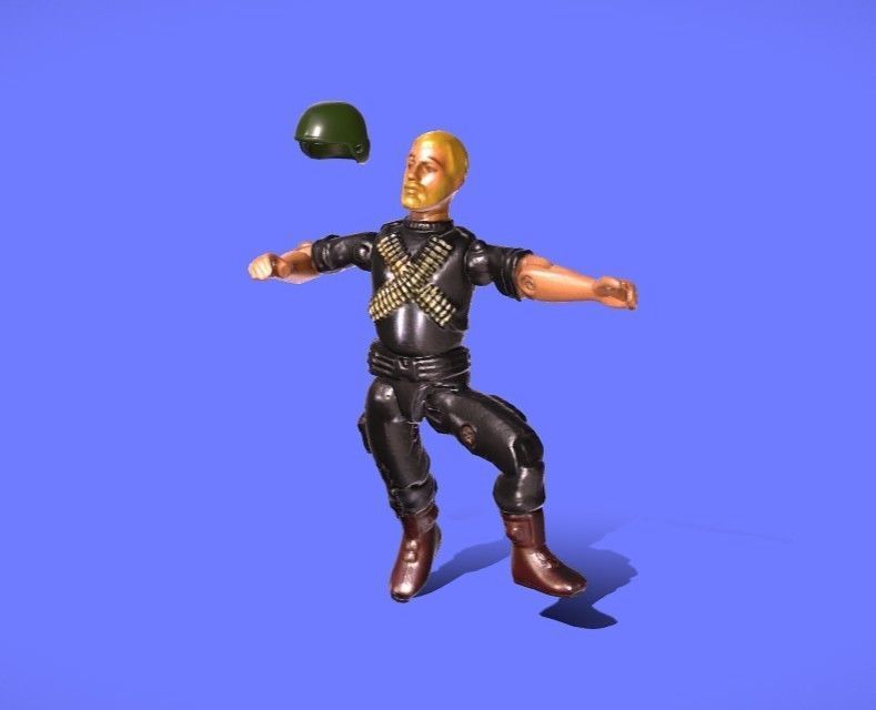 1982 GI JOE ROCK N ROLL - 3D SCAN - 3D print model_1