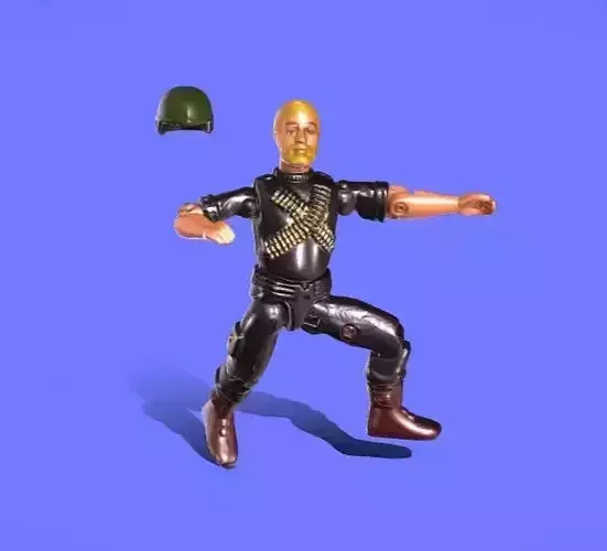 1982 GI JOE ROCK N ROLL - 3D SCAN - 3D print model 1982 GI JOE ROCK N ROLL - 3D SCAN - 3D print model