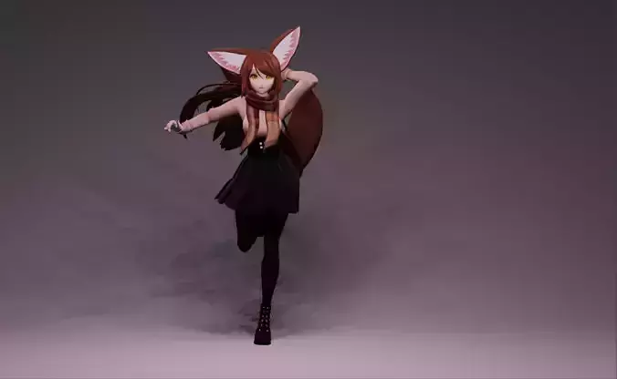 Anime Character - Unique Fox Girl