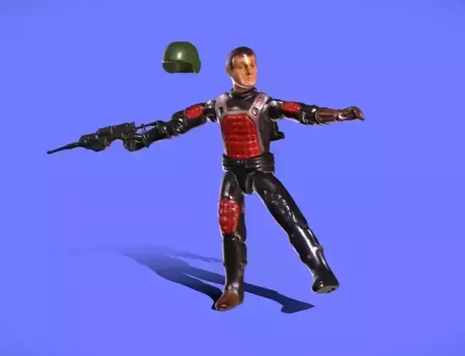 1982 GI JOE FLASH LASER - 3D SCAN - 