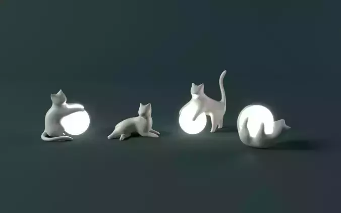 Stylized Cat with light - Collection