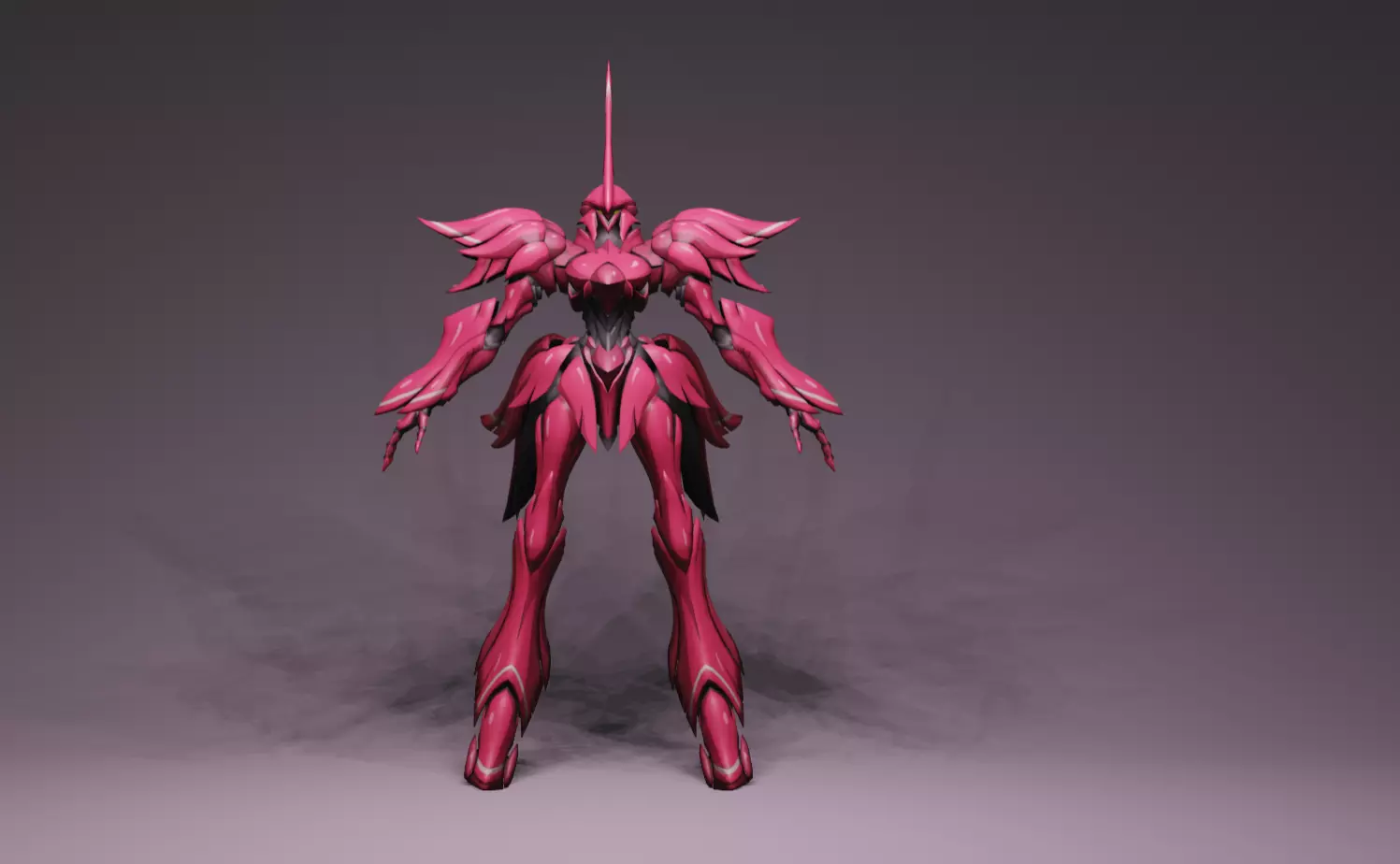 Anime Character - Unique Mecha 3D model_0