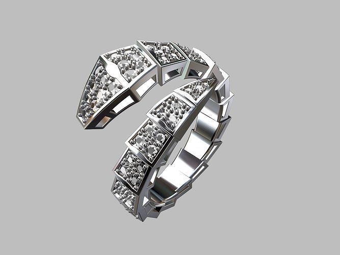 Serpent Ring 3D print model