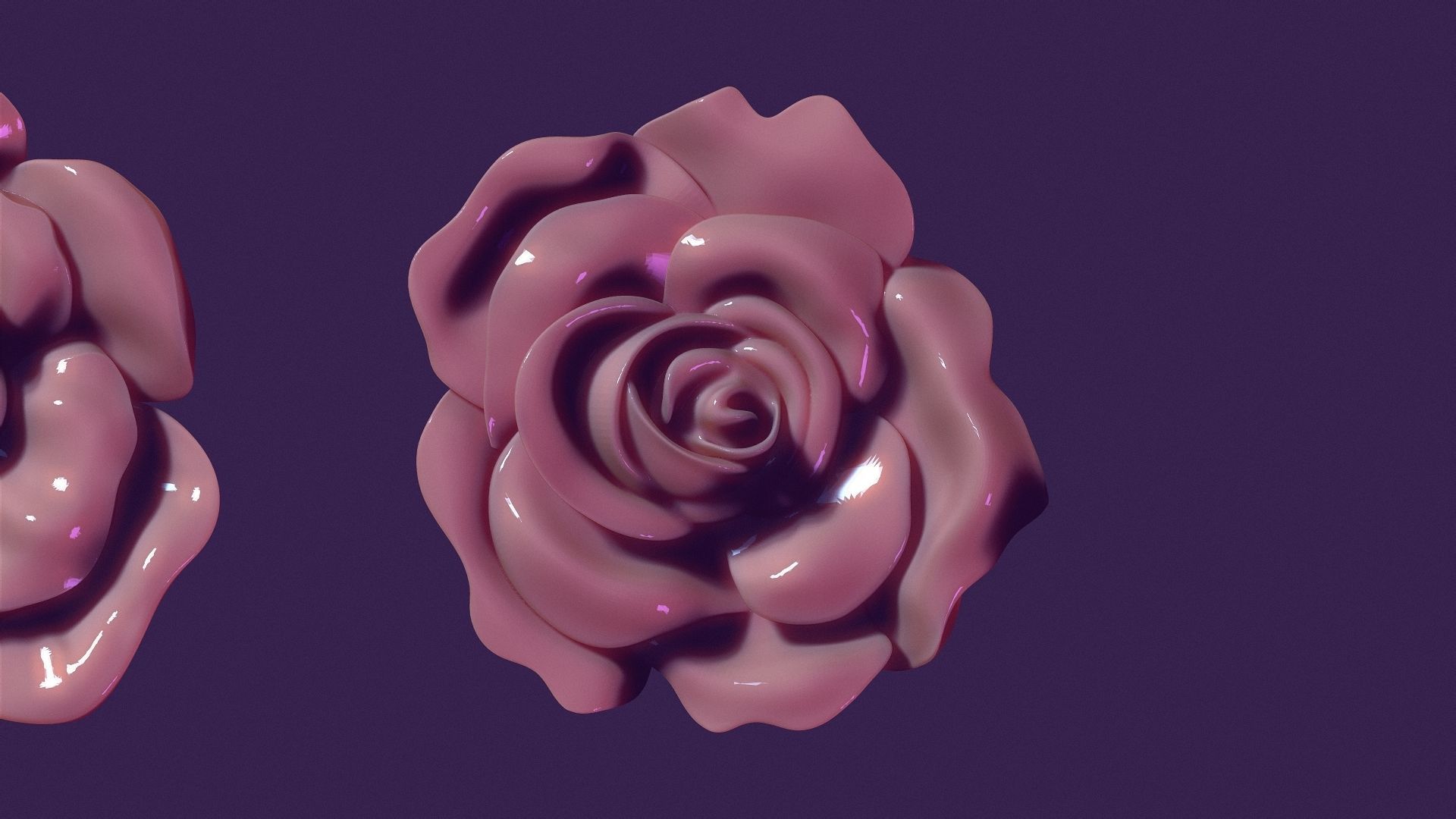 rose flowers for casting and hand decoration 3D print model_7