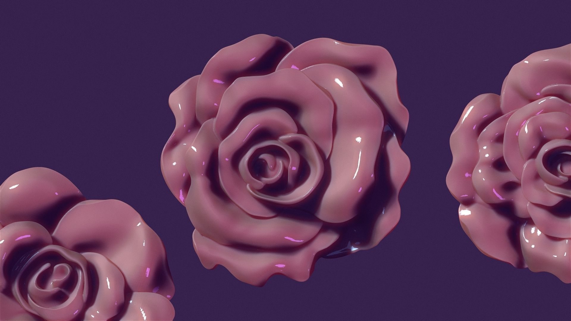 rose flowers for casting and hand decoration 3D print model_1