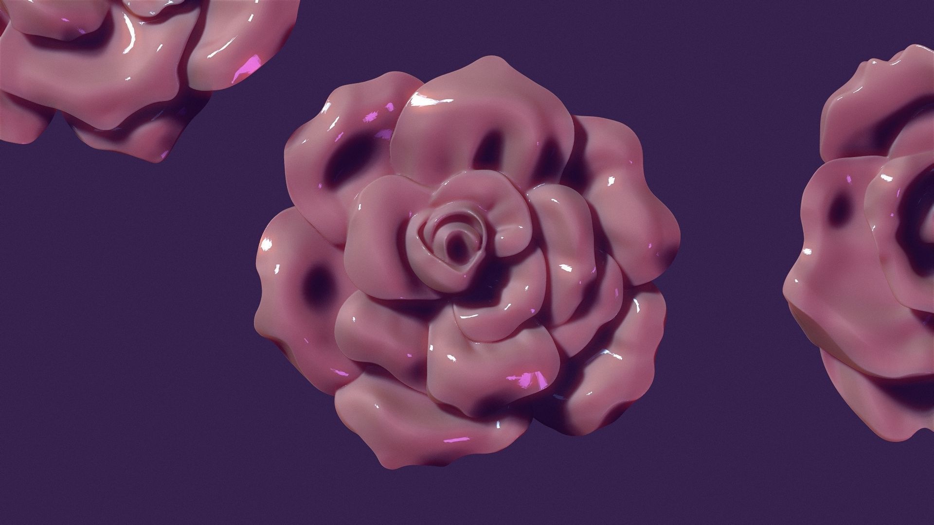 rose flowers for casting and hand decoration 3D print model_4