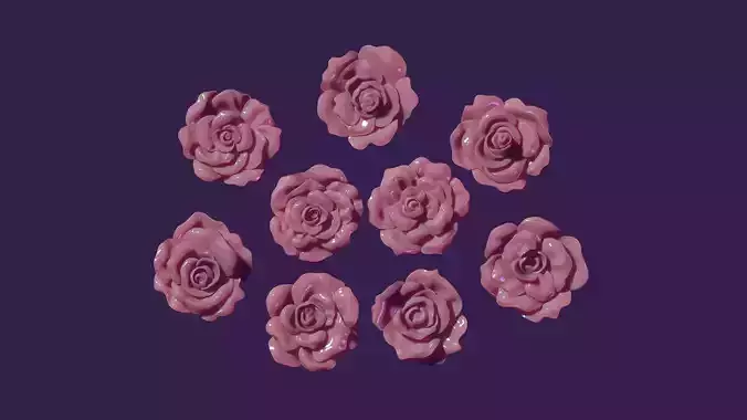 rose flowers for casting and hand decoration 3D print model