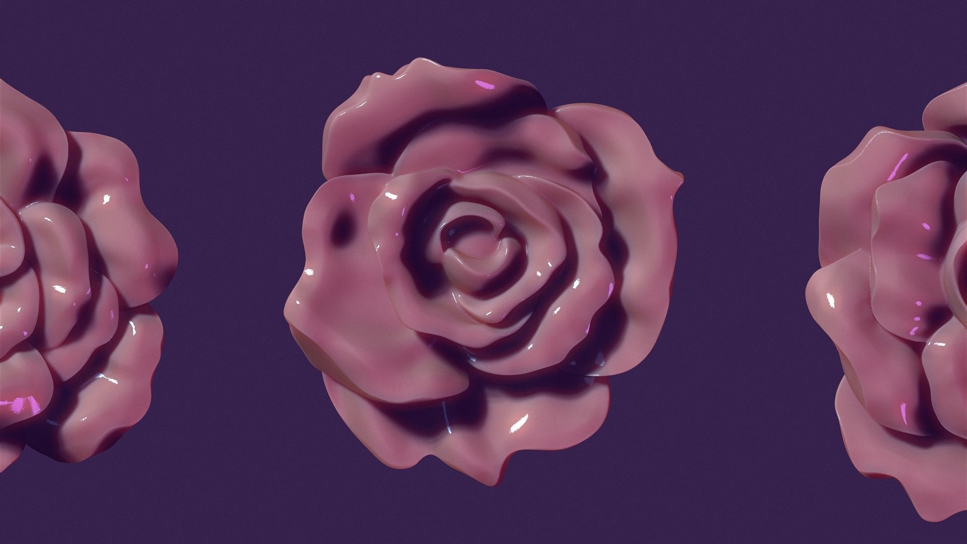 rose flowers for casting and hand decoration 3D print model_3