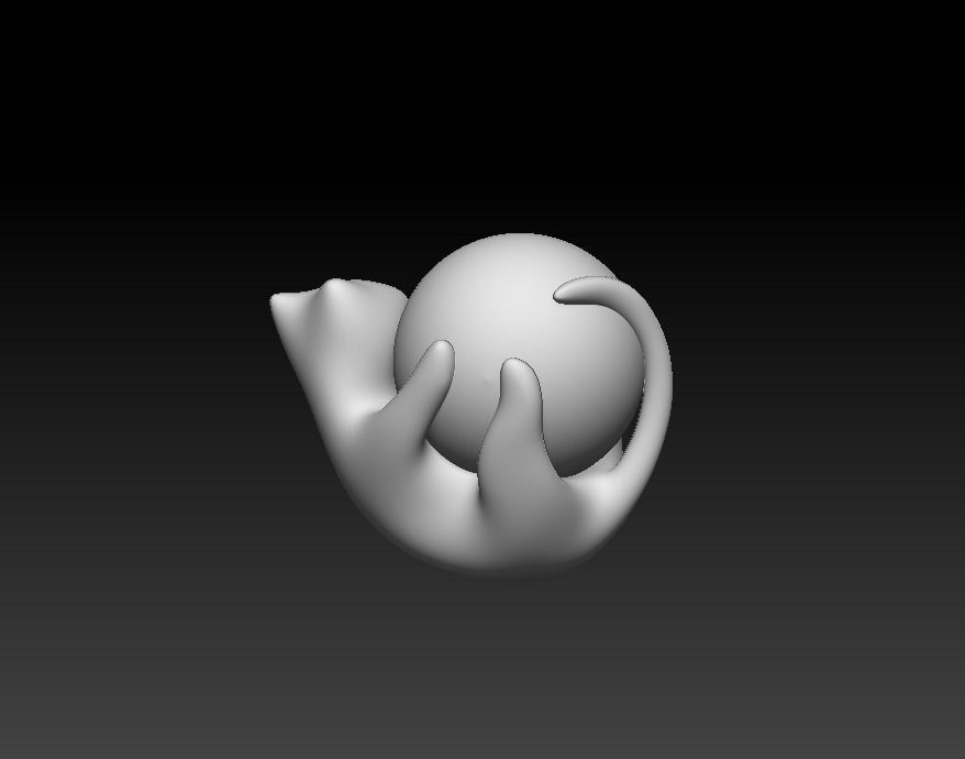 Stylized Cat - n3 3D model_3