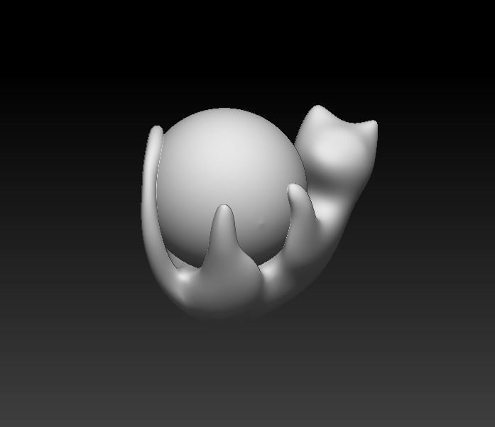 Stylized Cat - n3 3D model_2