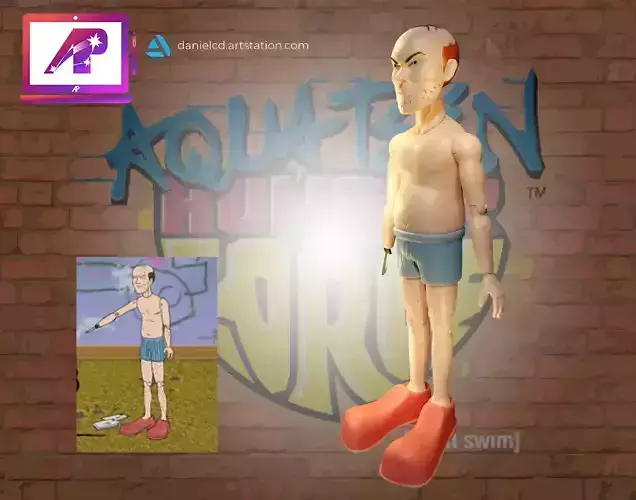 Adult Swim Happy Time Harry 3D print model