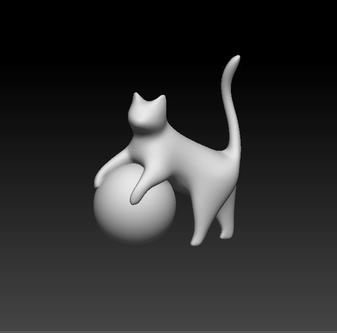 Stylized Cat - n4 3D model_1
