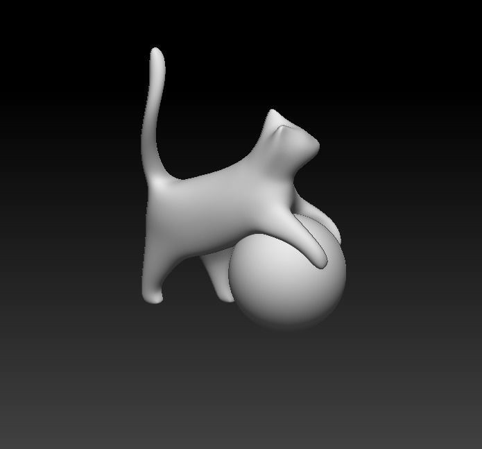 Stylized Cat - n4 3D model_4