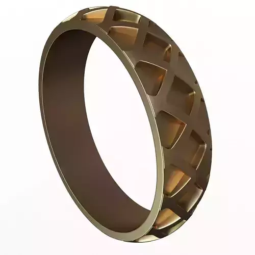 Jewellery Ring 016 Gold Low-poly 3D model