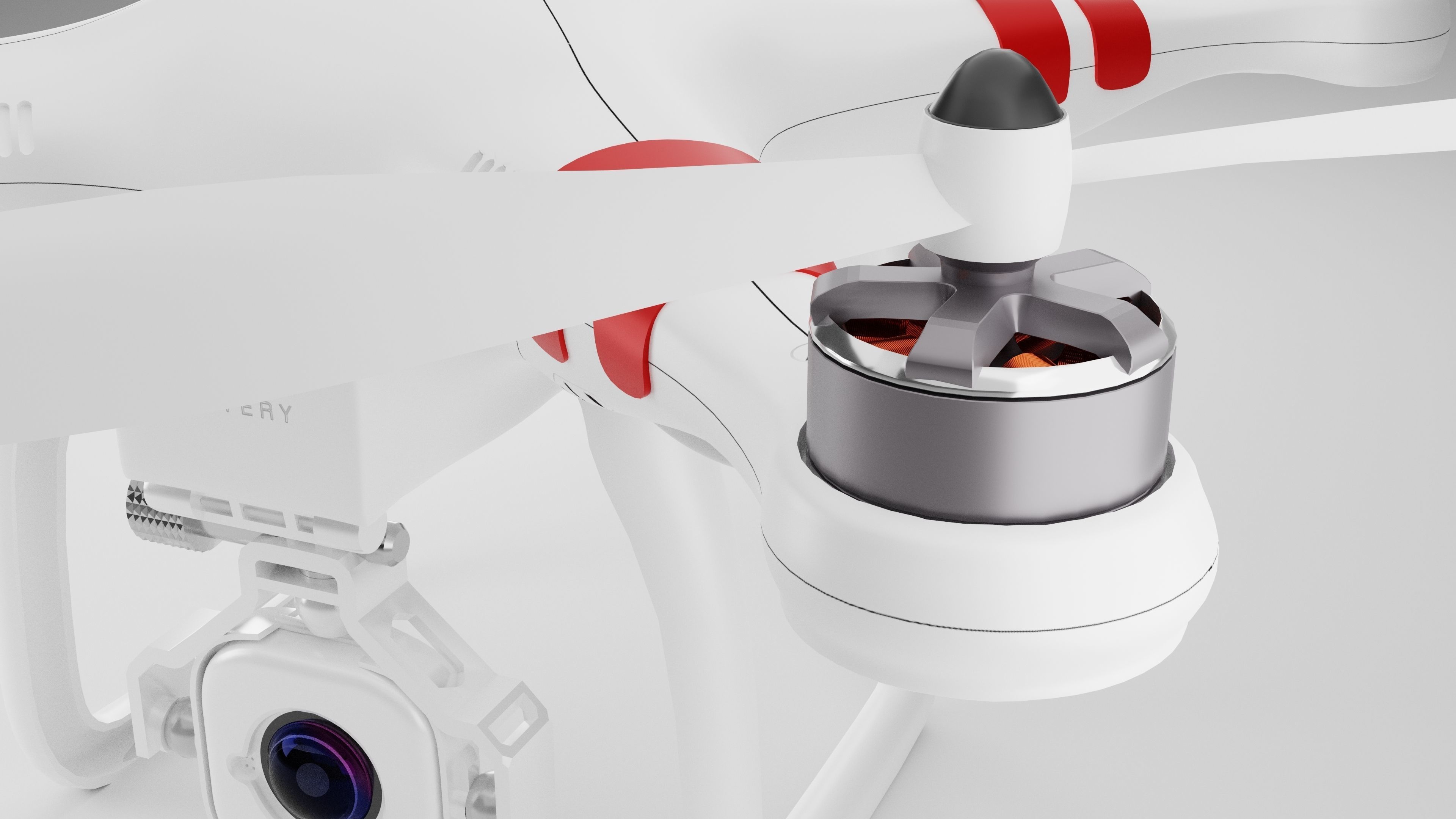 Dji Phantom Fc40 3D model_7
