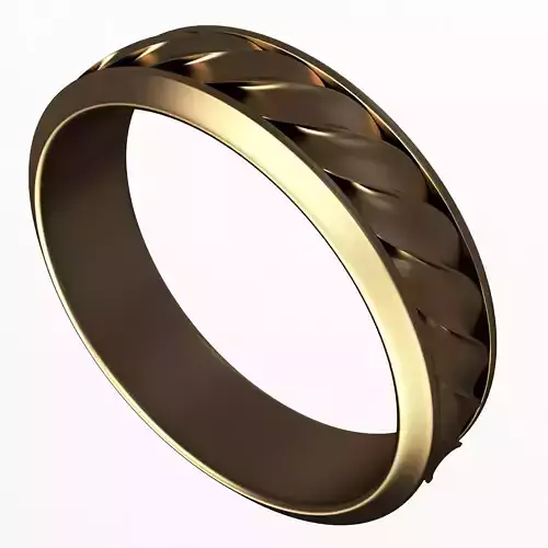 Jewellery Ring 017 Gold Low-poly 3D model