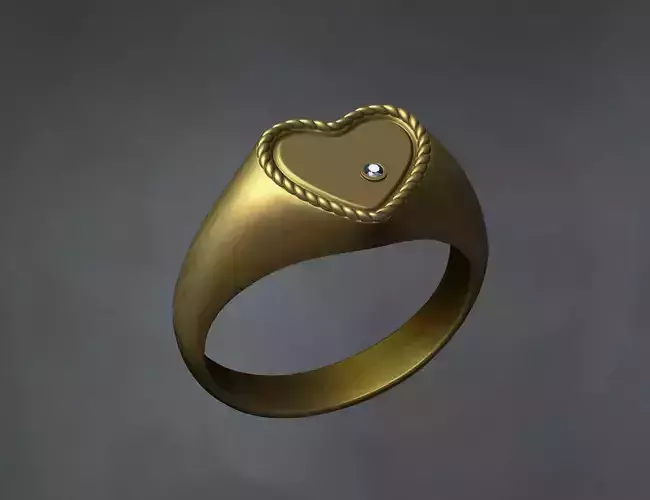 Heart Engagement diamond ring