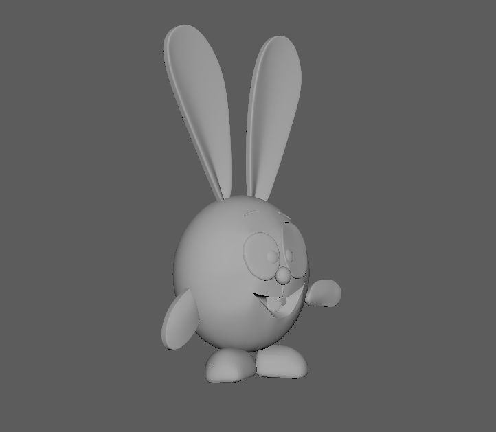 Rabbit Toy Low-poly 3D model_1