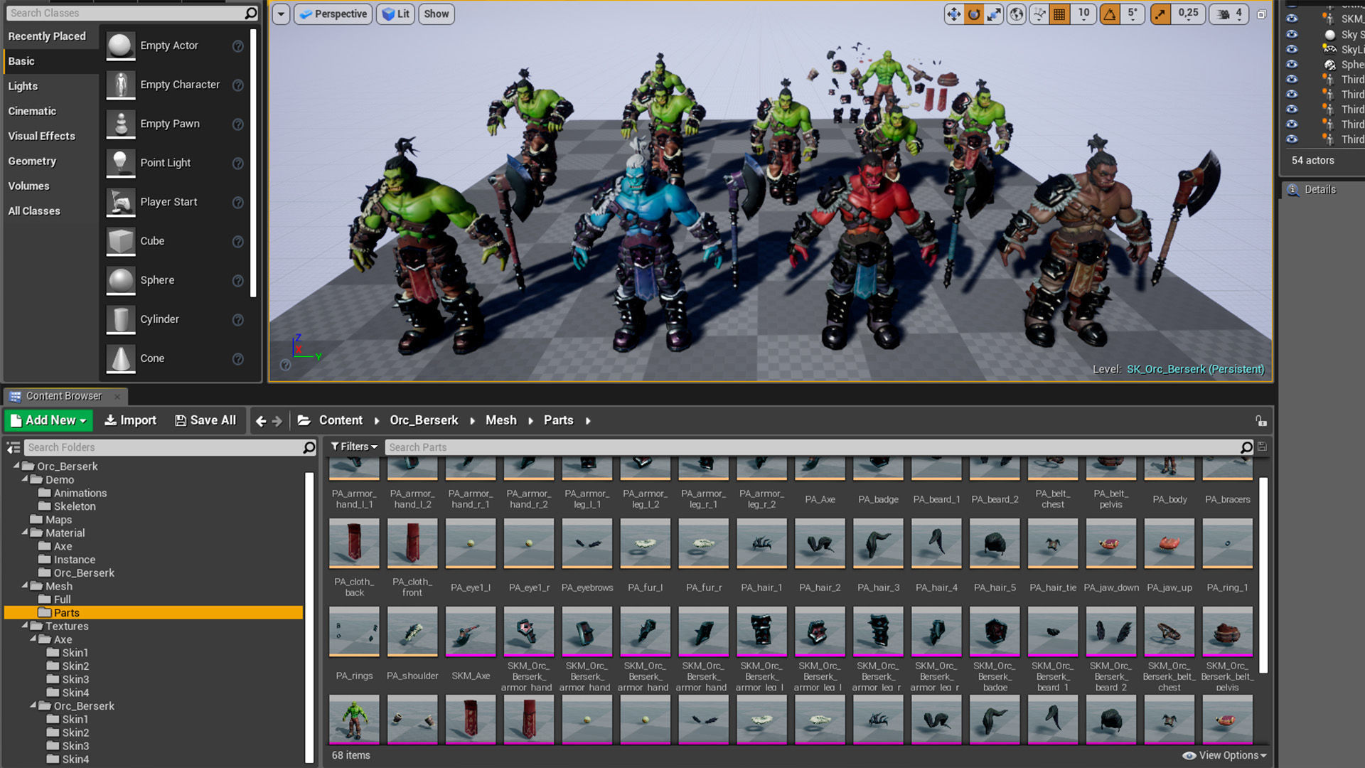 Orc Berserk Low-poly 3D model_19