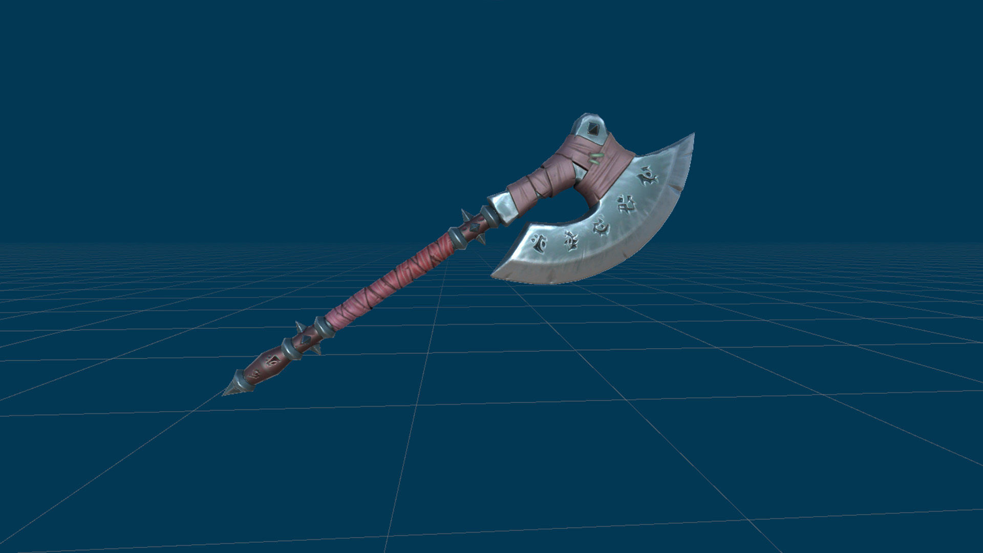 Orc Berserk Low-poly 3D model_25