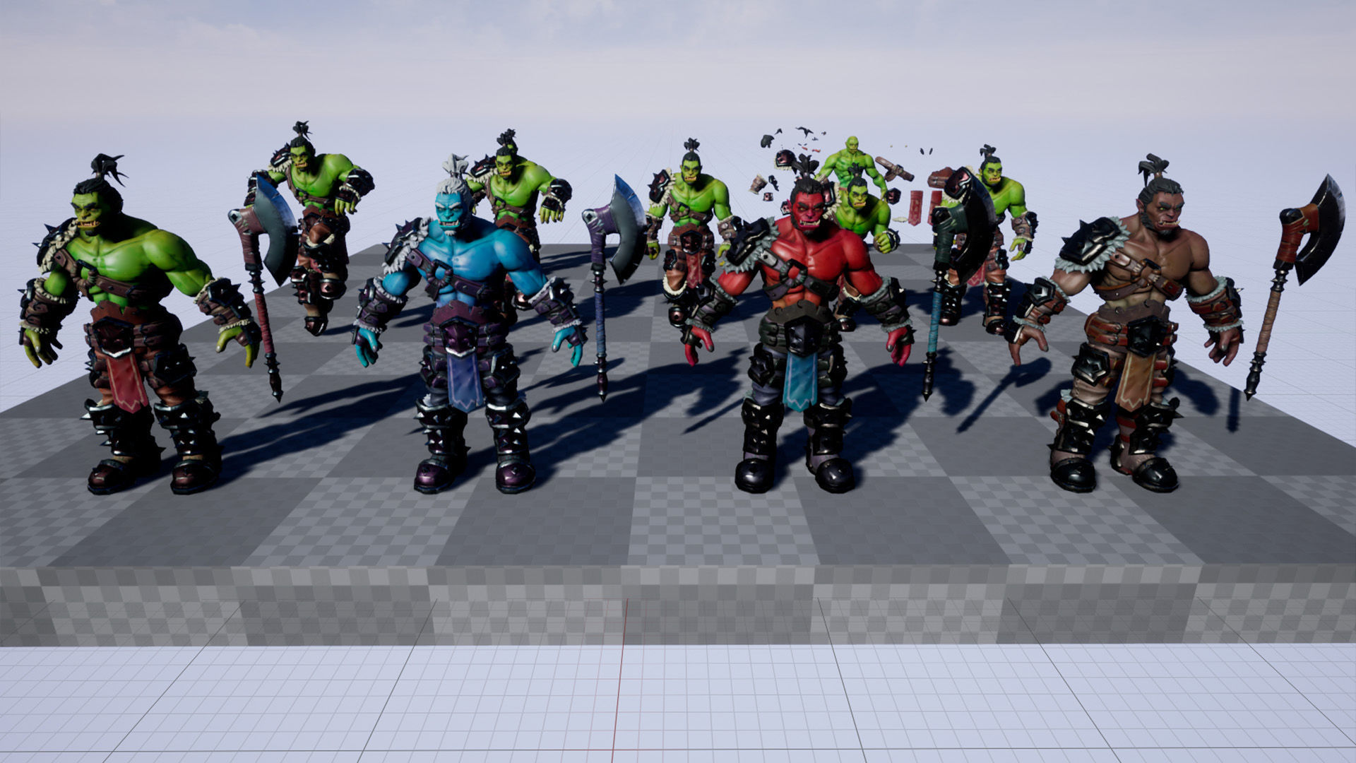 Orc Berserk Low-poly 3D model_12