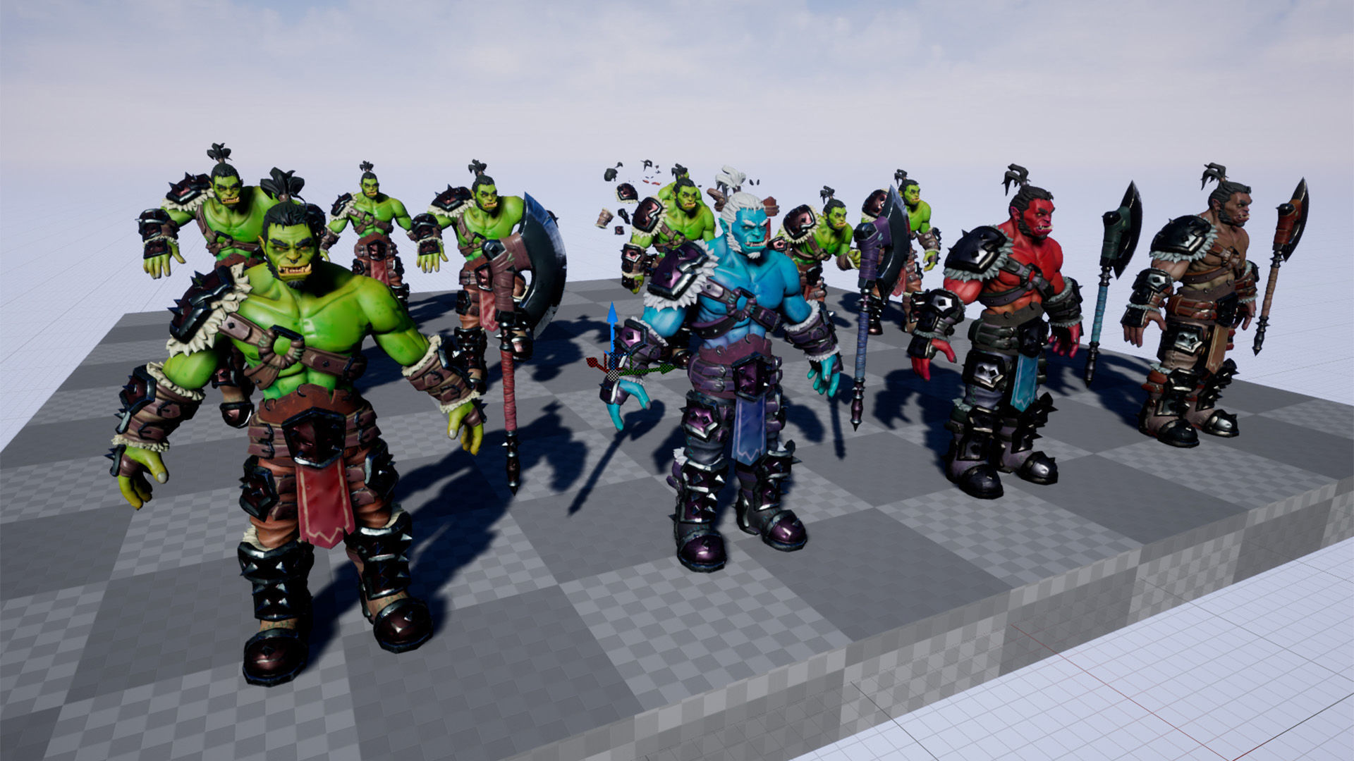 Orc Berserk Low-poly 3D model_10