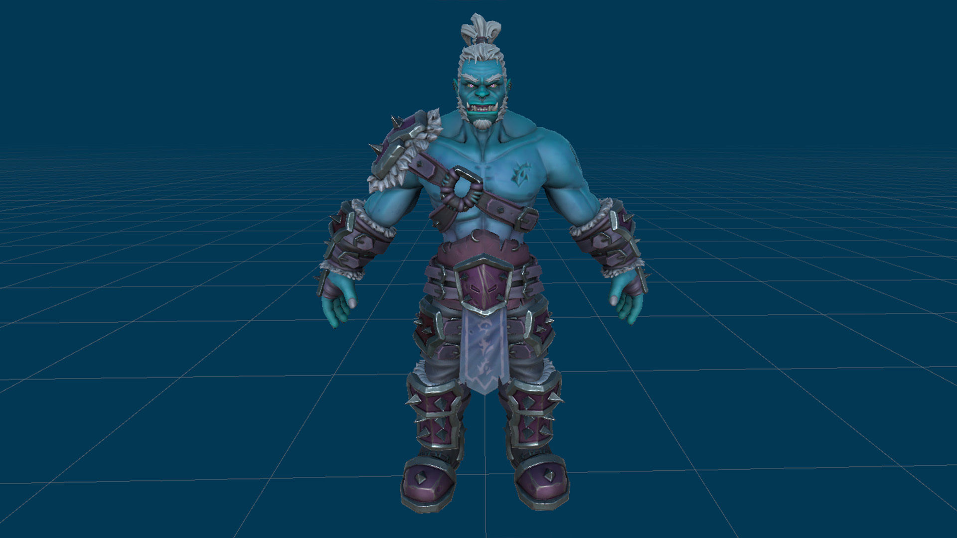 Orc Berserk Low-poly 3D model_23