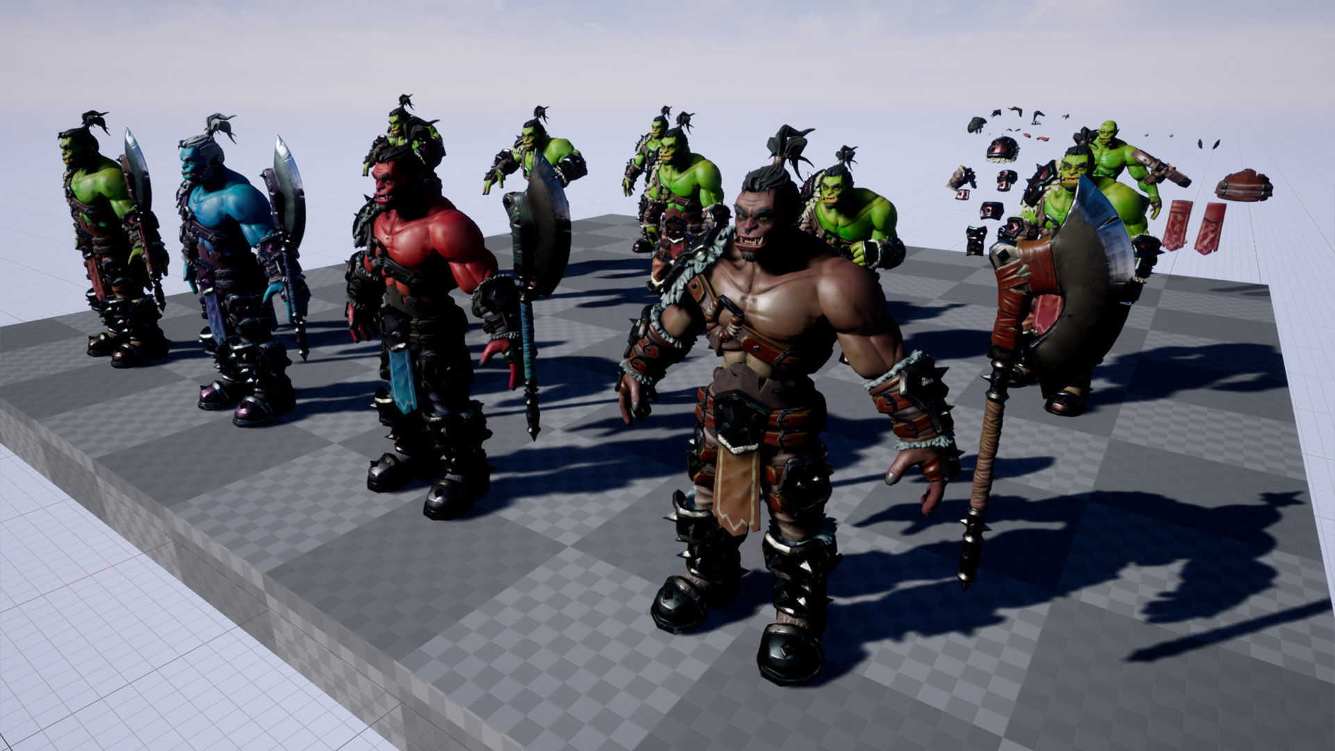 Orc Berserk Low-poly 3D model_11
