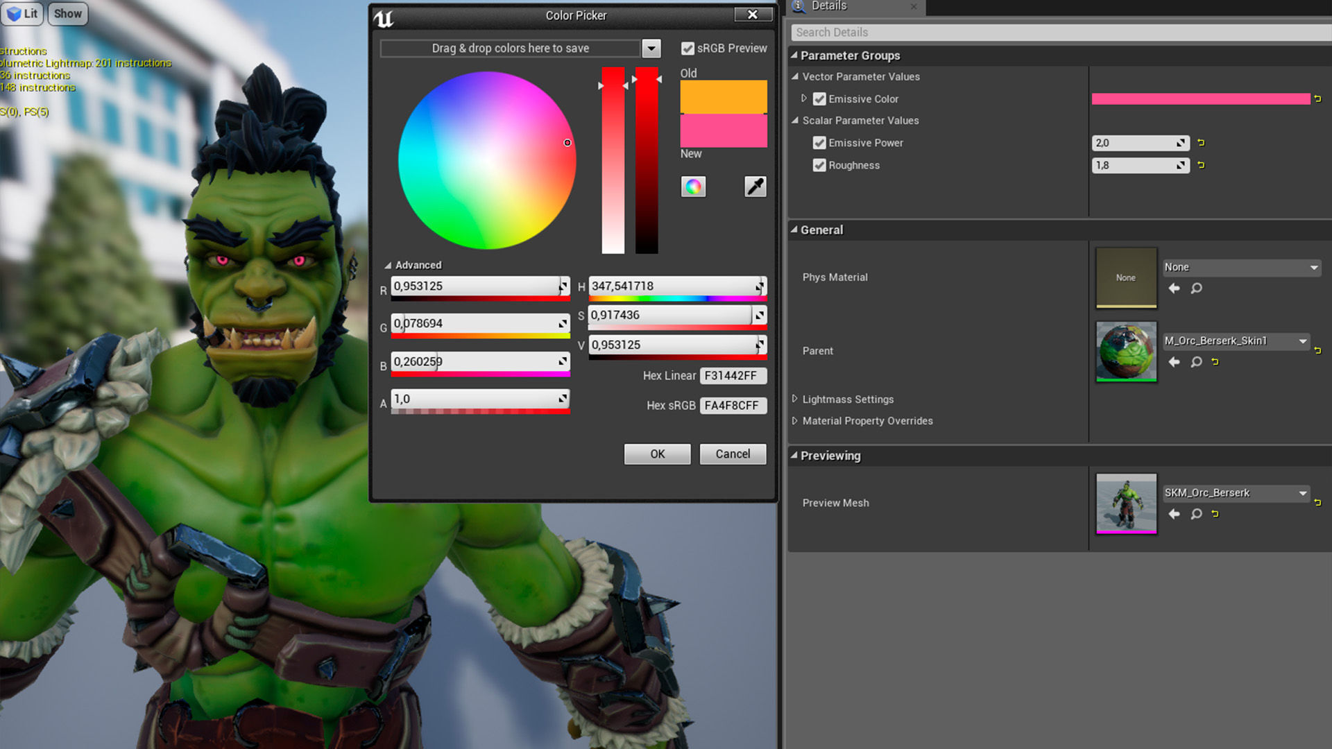 Orc Berserk Low-poly 3D model_17