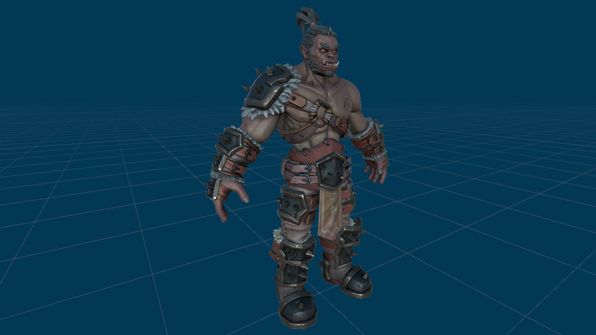 Orc Berserk Low-poly 3D model_21