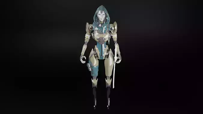 Apex Legends - Ash Model Rigged 3D model