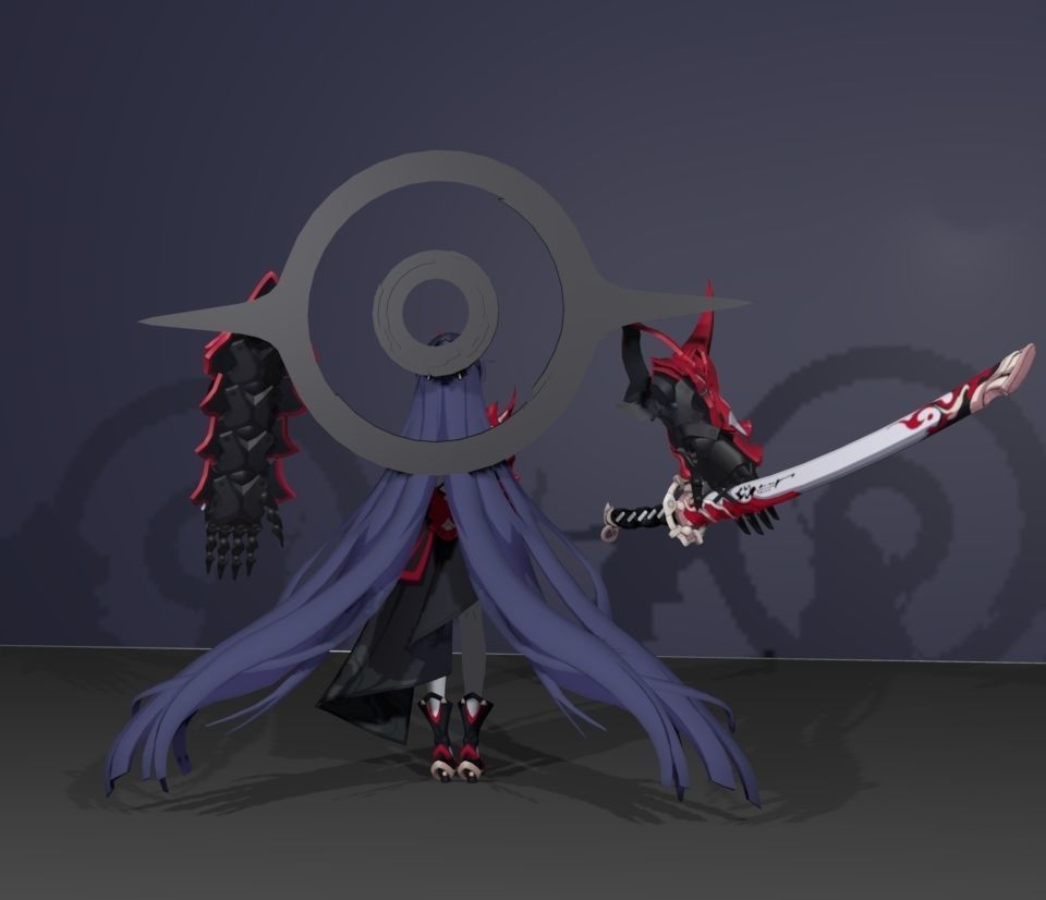 honkai 3D model_4