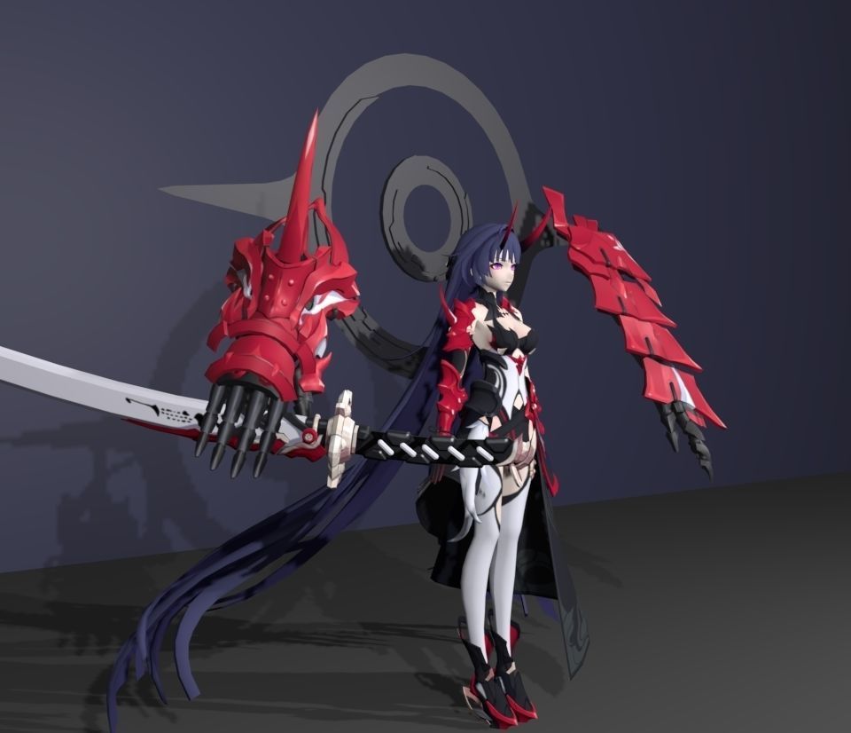honkai 3D model_3