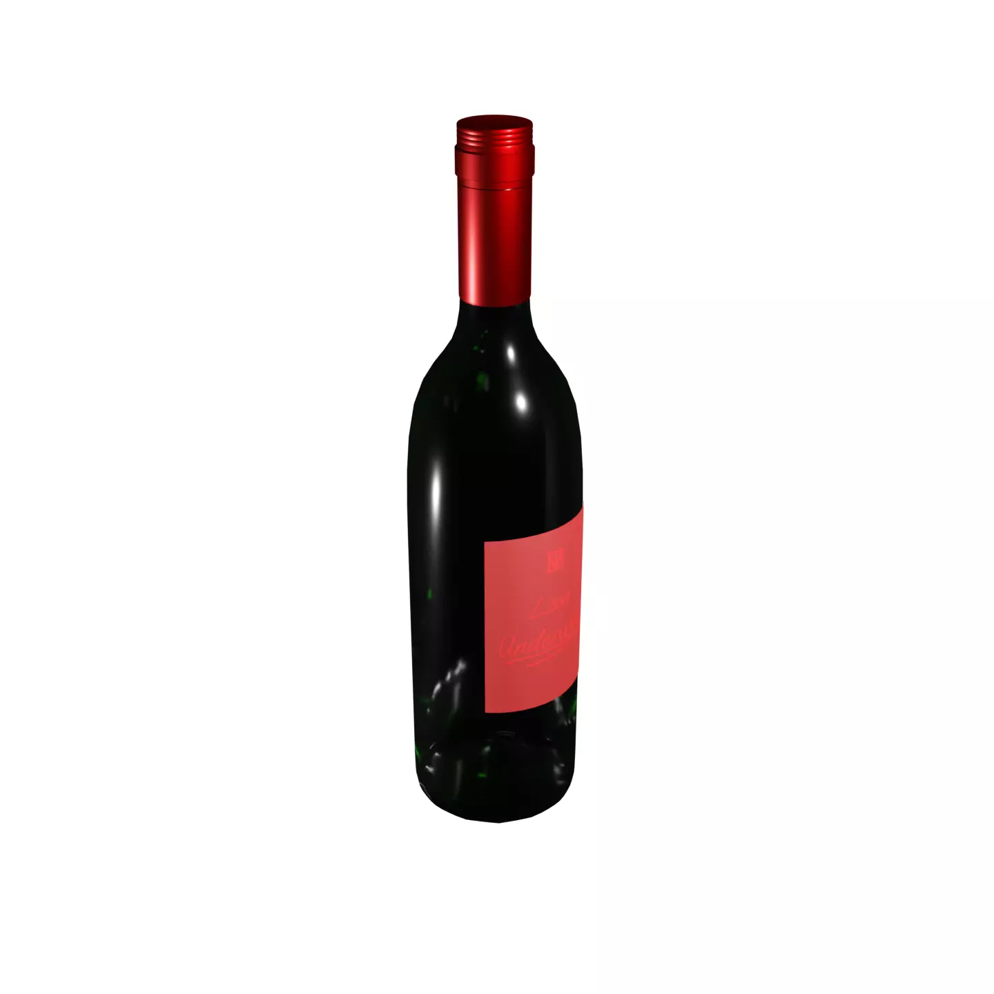 Wine Bottle Free 3D model