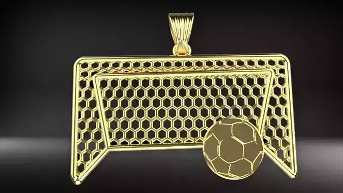 Soccer Goal Footbol Sports Pendant Necklace Jewelry