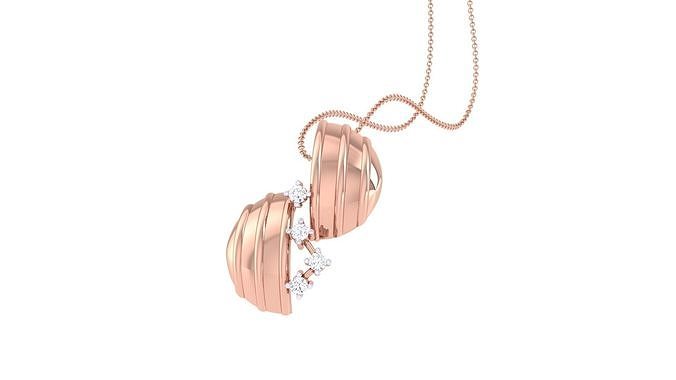 Bells  Diamond Pendant 3dm stl renders details 3D print model