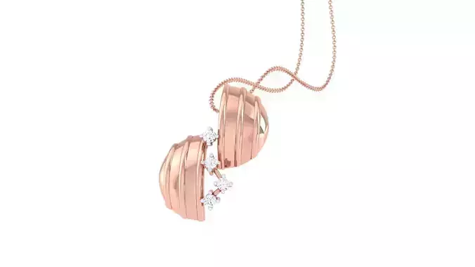 Bells  Diamond Pendant 3dm stl renders details