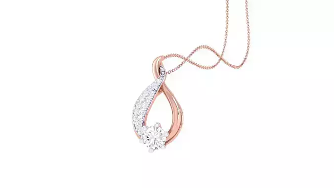  Ultra Light wt Solitaire Diamond Pendant 3dm stl renders 3D print model