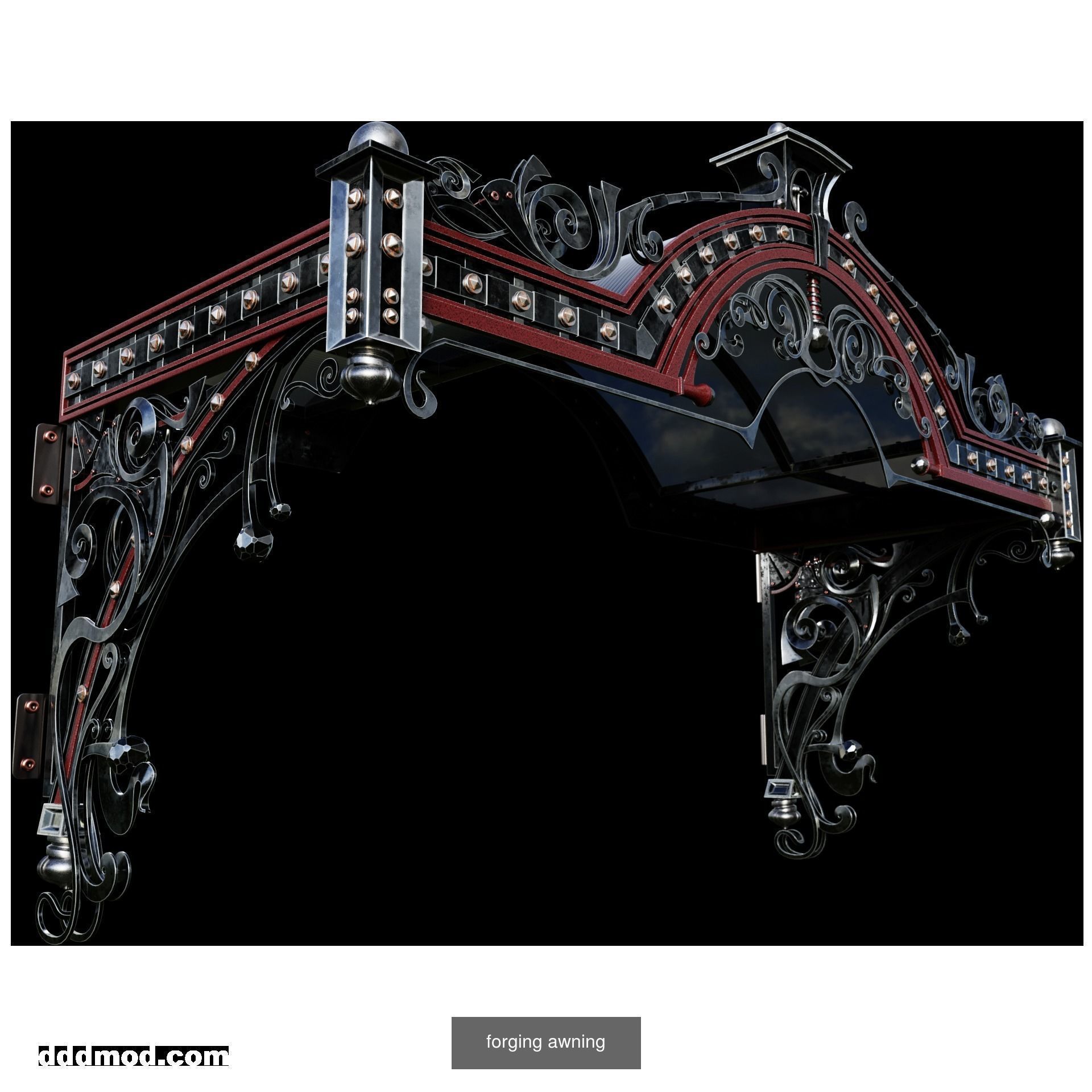Artistic forging of metal and metal structures 3D Model Collection_9