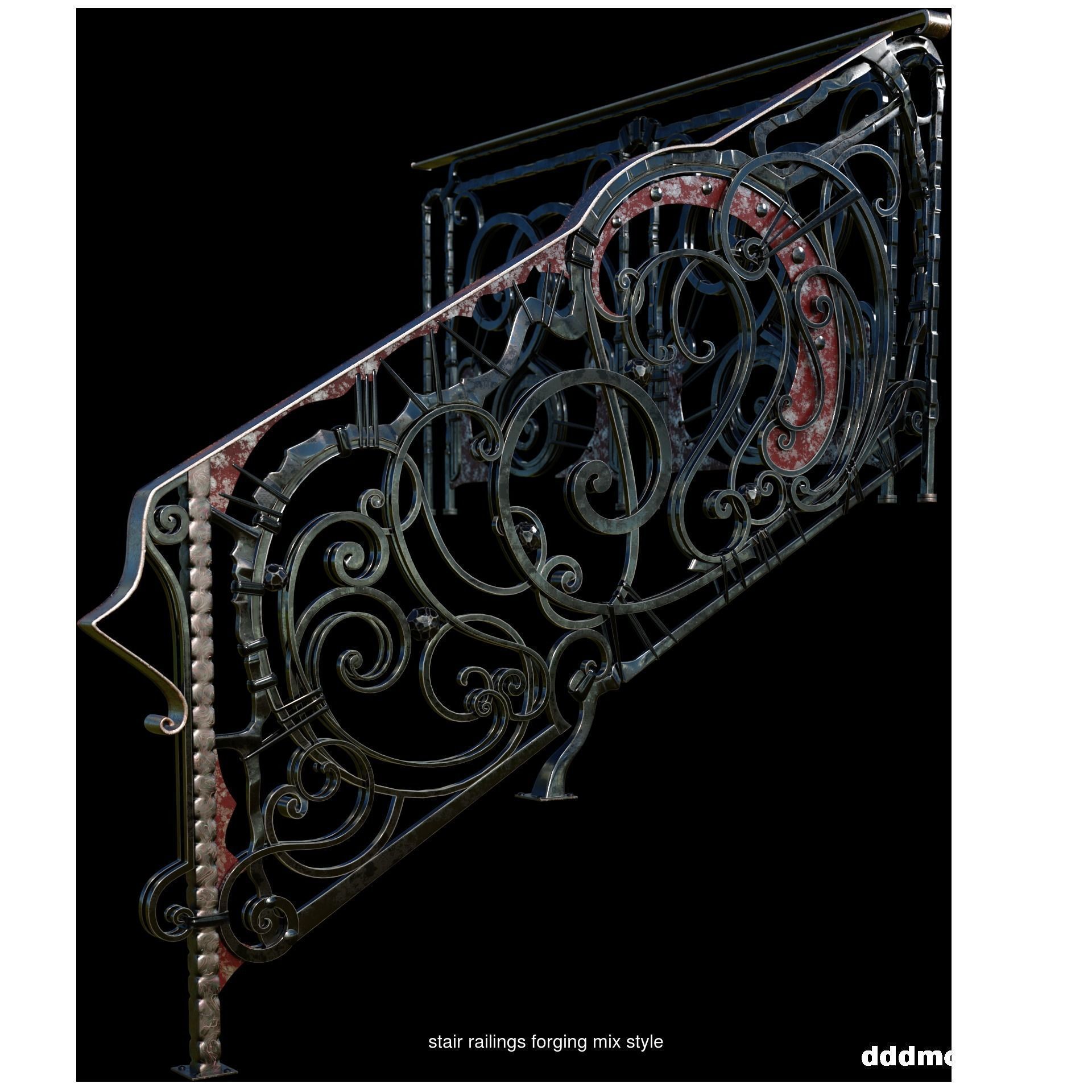Artistic forging of metal and metal structures 3D Model Collection_11