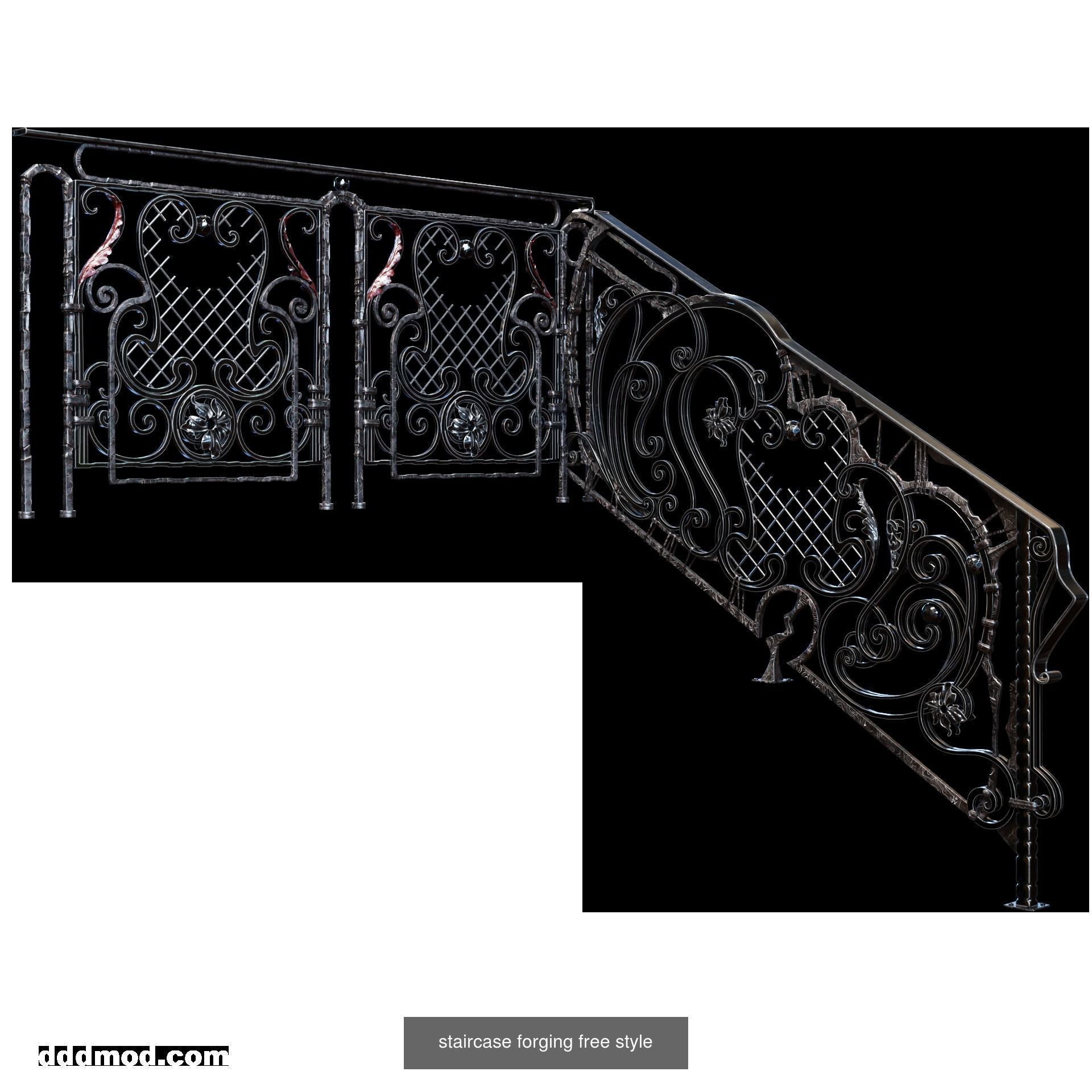 Artistic forging of metal and metal structures 3D Model Collection_10