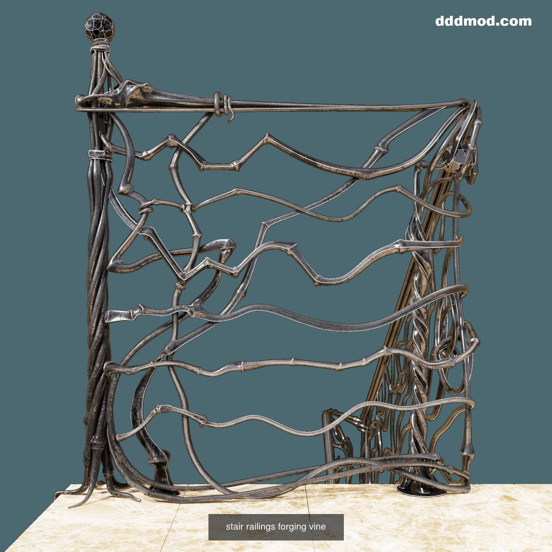 Artistic forging of metal and metal structures 3D Model Collection_4