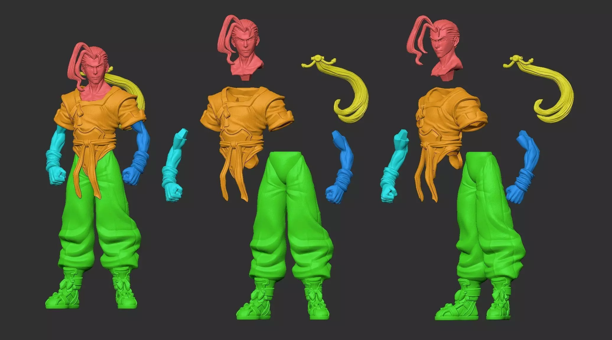 Fei Fong Wong Xenogears Sculpt 3D print model_0