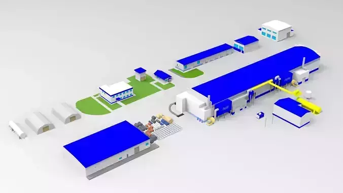 Power plant 3D model