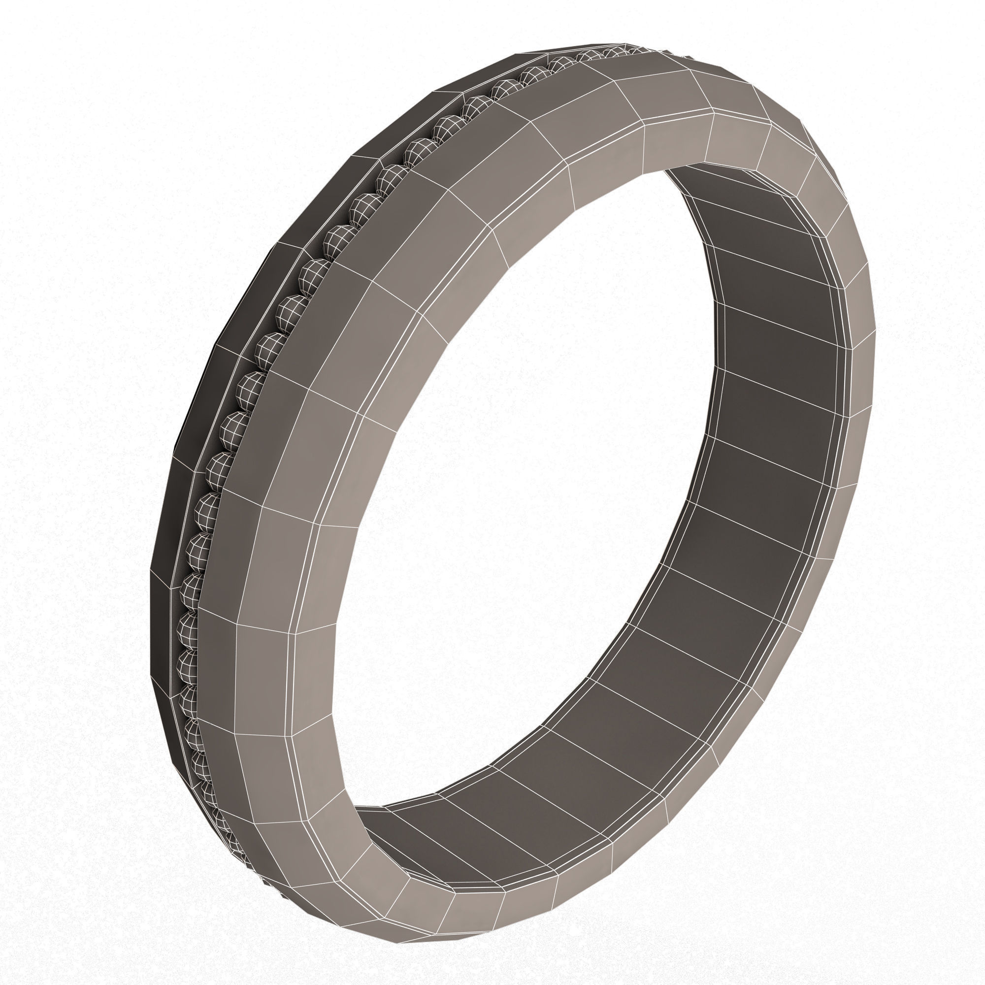 Jewellery Rings and Necklace Collection Low-poly 3D model_81